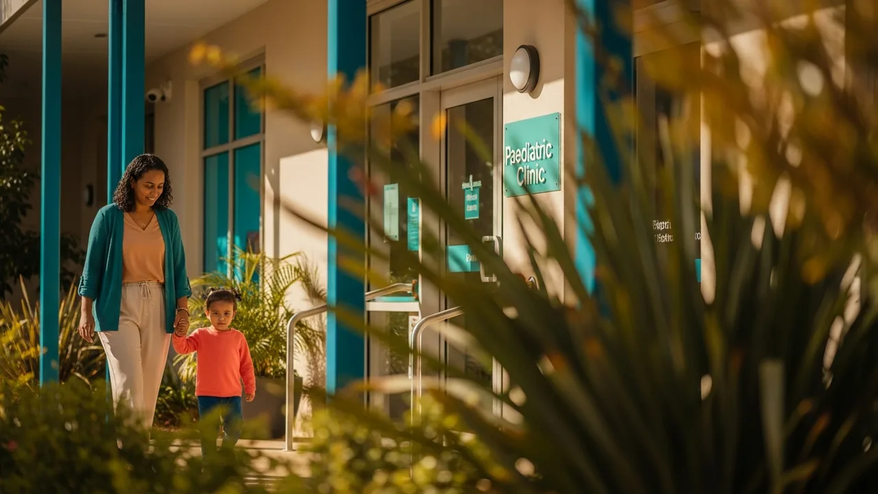 Fictional paediatric occupational therapy clinic scene for North Lakes, QLD
